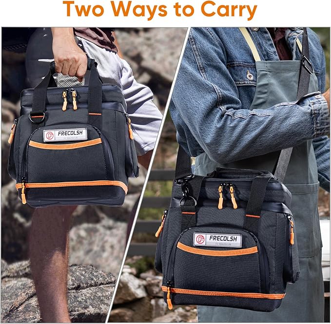 Double-Layer Travel Carrying Case for Jackery Explorer 300/240/160 – Portable Power Station Storage Bag with Molded Bottom, Side Ventilation, Front Pockets for Jackery Accessories & Solar Generator
