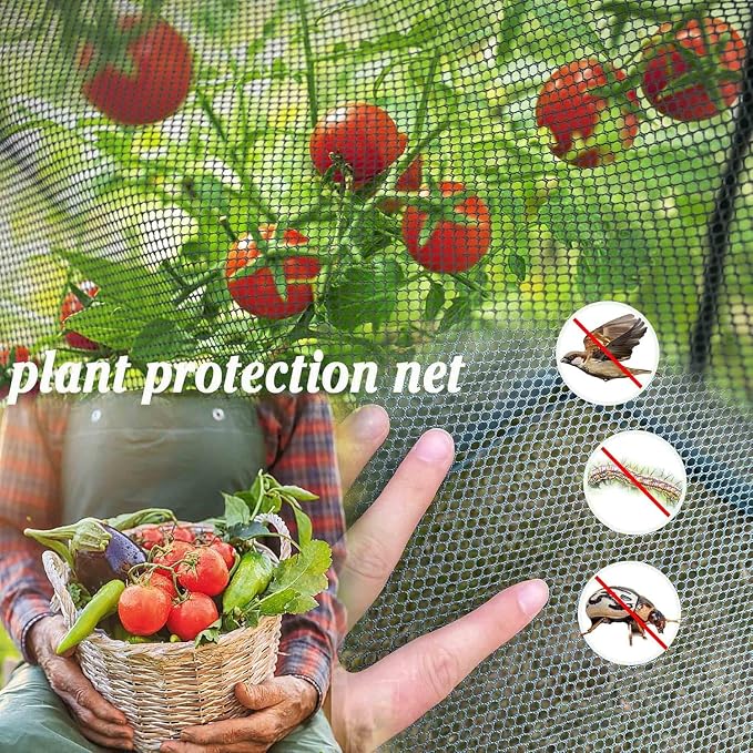 98''x49''x72''Plant Crop Cage Netting Cover Replacement (Not Included Frame)
