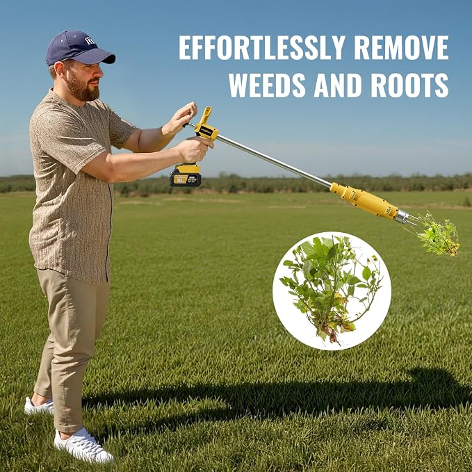 Weed Puller Tool,Heavy Duty 3-Claw Steel Root Weeder,for Dandelion Lawn Garden Yard
