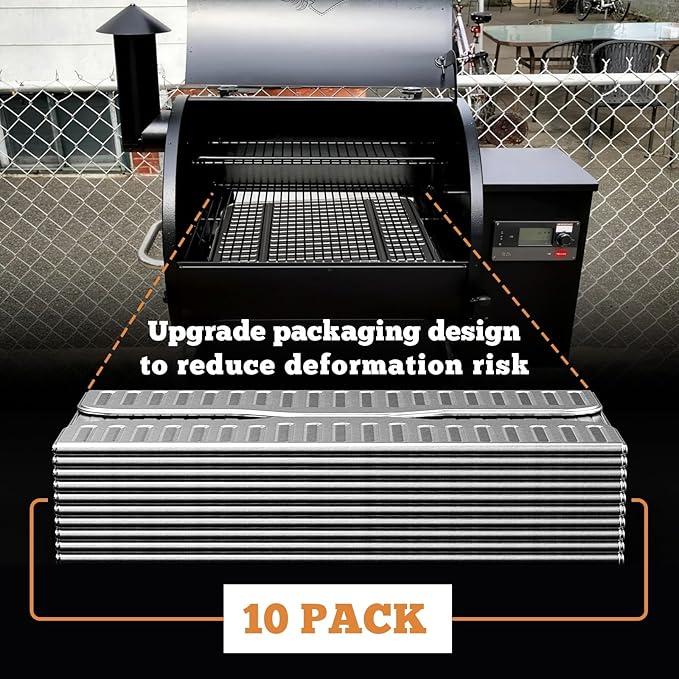 NUPICK 10-Pack BAC507 Grill Drip Tray Liners for Traeger Pro 575, Pro 22 and Elite 22, Grill Accessories for Traeger, Aluminum Disposable Drip Trays,Heat-Resistant Grill Accessory, 22in X 15.5in