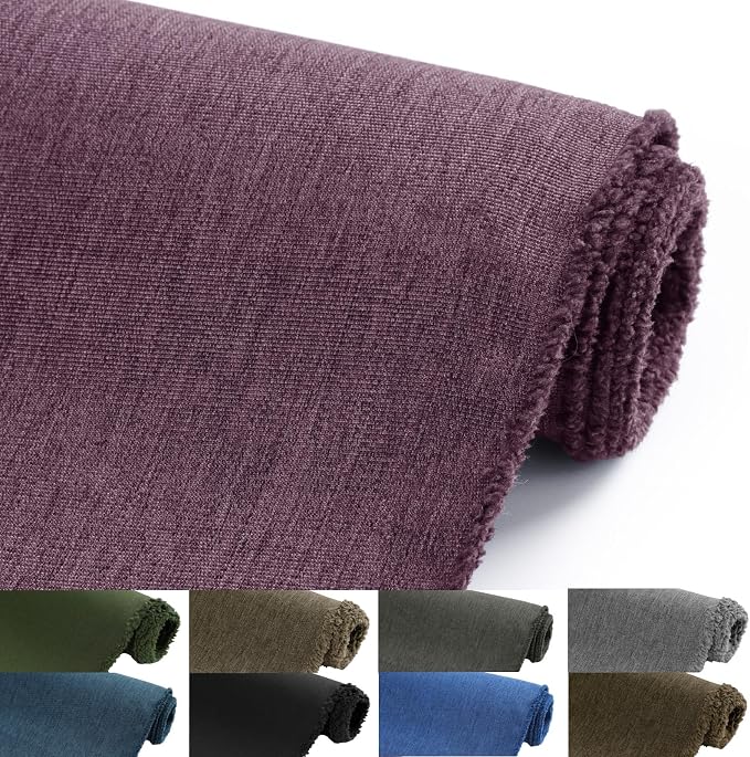 Waterproof Canvas Fabric by The Yard, 58inch 600D Upholstery Fabric Polyester Material Outdoor Water Resistant Material for Sewing Chair Patio Cushion Bag Sofa Seat Repair, 1 Yard Pink Purple