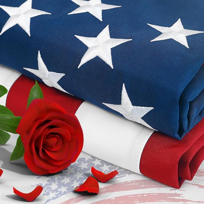 2.5x4 American Flag Outdoor Heavy Duty,2.5by 4American Flag,2.5' x 4' AmericaFlag,America Flags For Outside 2.5x4,Embroidered USAFlag 2.5x 4,Long Lasting Best High Wind all Weather USFlags