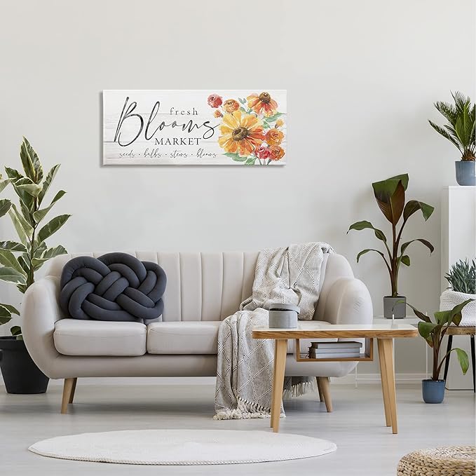 Stupell Industries Fresh Blooms Market Seeds Bulbs Stems Flower Illustration, Design by Courtney Morgenstern