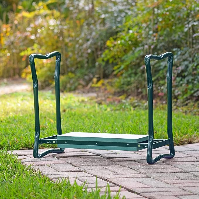 Foldable Garden Kneeler Kneeling Bench Stool Soft Cushion Sitting Seat Pad NEW