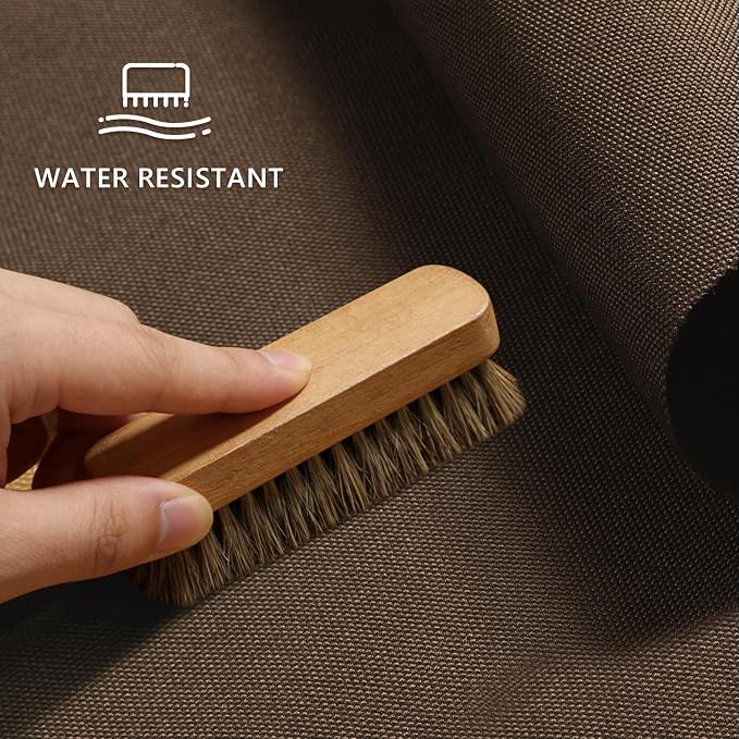 Waterproof Canvas Fabric by The Yard 58inch 600D Upholstery Material Polyester Fabric Outdoor Water Resistant Fabric for Sewing Chair Patio Cushion Purse Bag Interior, 10 Yard Brown