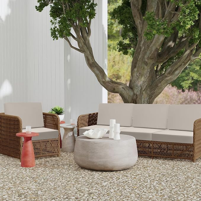 idee-home Outdoor Chair Cushions for Patio Furniture, Outdoor Seat Cushion | Waterproof Couch Hampton Bay Deep Seat Replacement Chair Cushions for Garden Backyard Deck 28.5 x 28.5