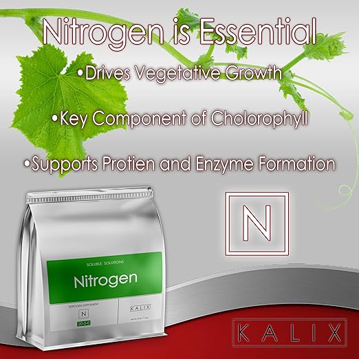 KALIX Nitrogen | 21-0-0 Ammonium Sulfate Fertilizer | Water-Soluble Nutrient for Vegetative Growth | Boosts Leafy Greens, Lawns, and High-N Demand Crops | Clean Feeding | 25 pounds