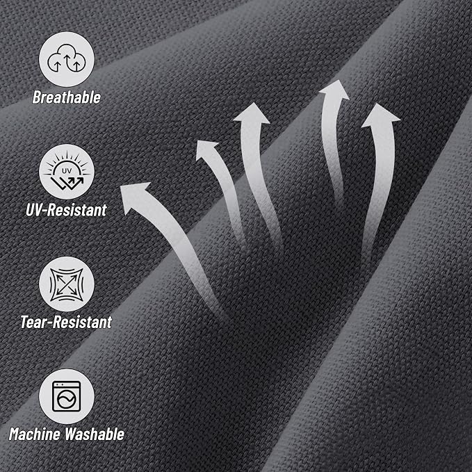 14 Piece Outdoor Cushion Covers Replacement, Waterproof Patio Couch Cushion Covers, Outdoor Furniture Sofa Covers with Zippers, Cover Only