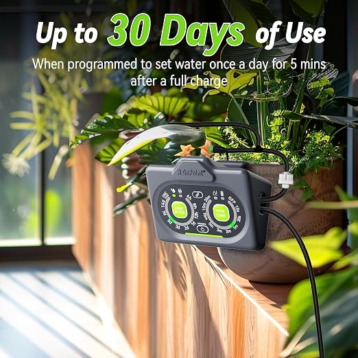 RAINPOINT Smart Auto Plant Waterer Kit for Indoor Houseplants,WiFi/App Control and Local Panel Control,Tap Free Drip Irrigation System for Indoor Balcony Grow Tent Office Water 10-15 Plants