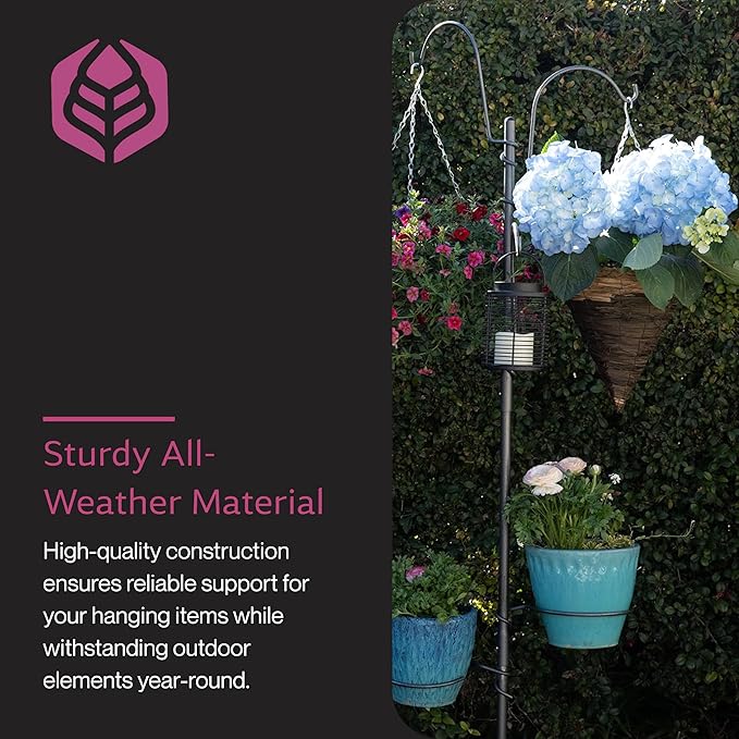 Yard Butler Yard Tree Gravity Hook, IYT-HOOK8 Garden Accessory for Outdoor Hanging - Steel Construction - Easy Installation - Functional & Decorative