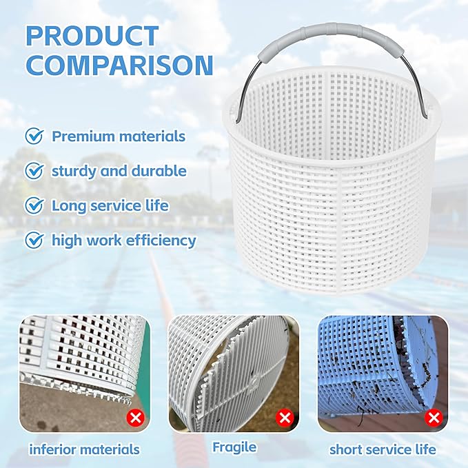 SPX1082CA Pool Skimmer Basket Replacement Hayward Skimmer Basket SPX1082CA,Replacement Aladdin B-152 Skimmer,SP1082 SP1083 SP1084 1085 SP1075 1075T 1076 1077 Skimmers Basket