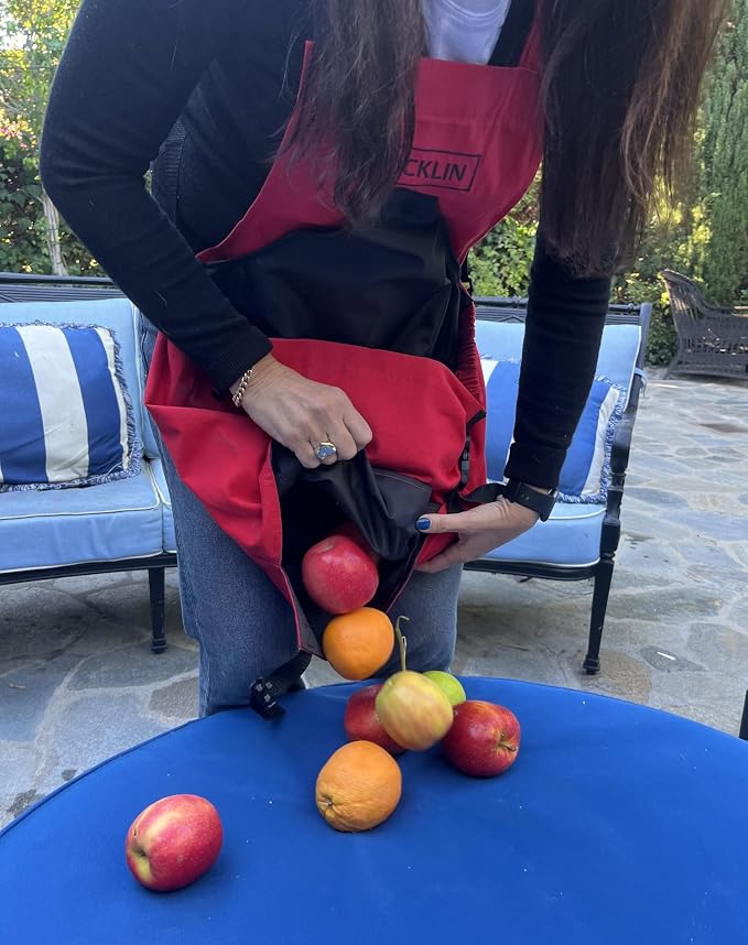 Rocklin Garden Apron – Heavy Duty Canvas Garden Apron for Women & Men | Waterproof Lining with Deep Harvest Pouch
