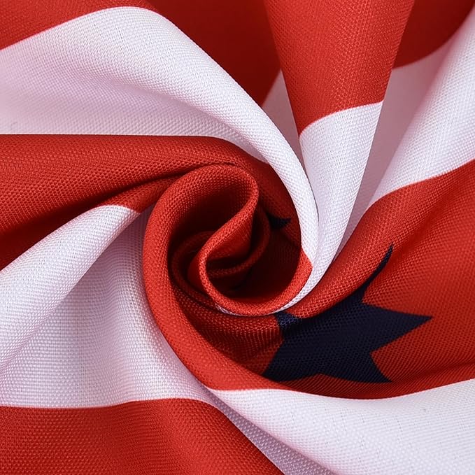 Classic 4th of July Tablecloth Fabric - Oblong 58x120 Water Resistant Chequered Memorial Table Cloth for Indoor/Outdoor Use - Tabletop Cover for Birthday, Picnics, Gardens, and Parties