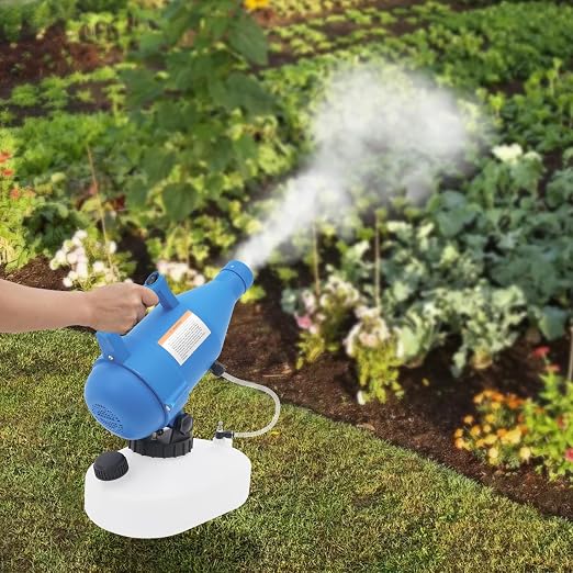 1.2 Gallon Electric Portable Fogger Sprayer Machine, 1200W ULV Sprayer, 26-32ft Spraying Distance, 110-220V Corded, Adjustable Nozzle for Home Garden
