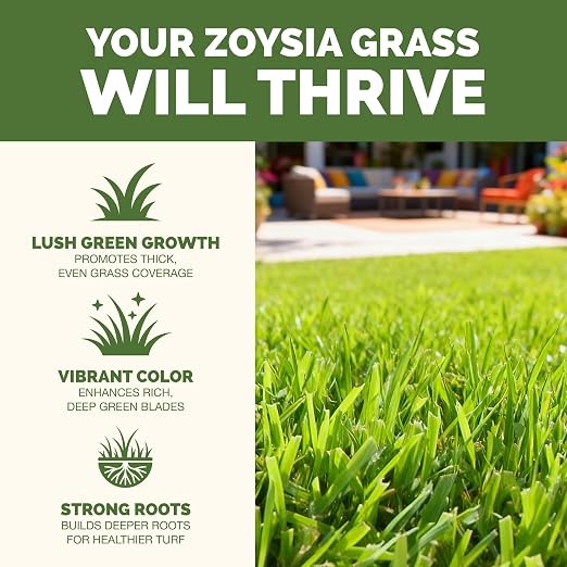 Zoysia Grass Fertilizer – Liquid Lawn Food for Dense Turf, Rich Green Color & Strong Root Development, 8 oz