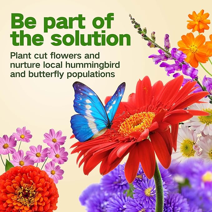 Lush&Dew Cut Flower Seed Bank, Gardening Gifts for Mom Women, 32 Varieties Non-GMO Annual & Perennial Wildflower Seeds for Planting in Raised Garden Bed, Home Garden, Zinnia Sunflower Zone 3-10