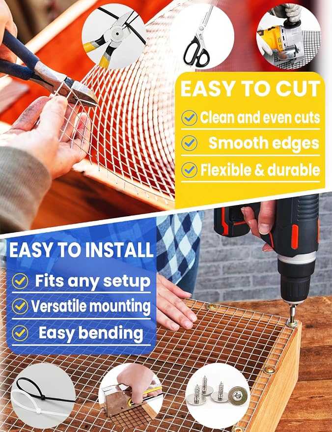 1/2 inch Hardware Cloth 36inchx100ft 19 Gauge, Galvanized Welded Wire Fencing Chicken Wire Mesh Plant Supports Poultry Roll Cage Wire Netting