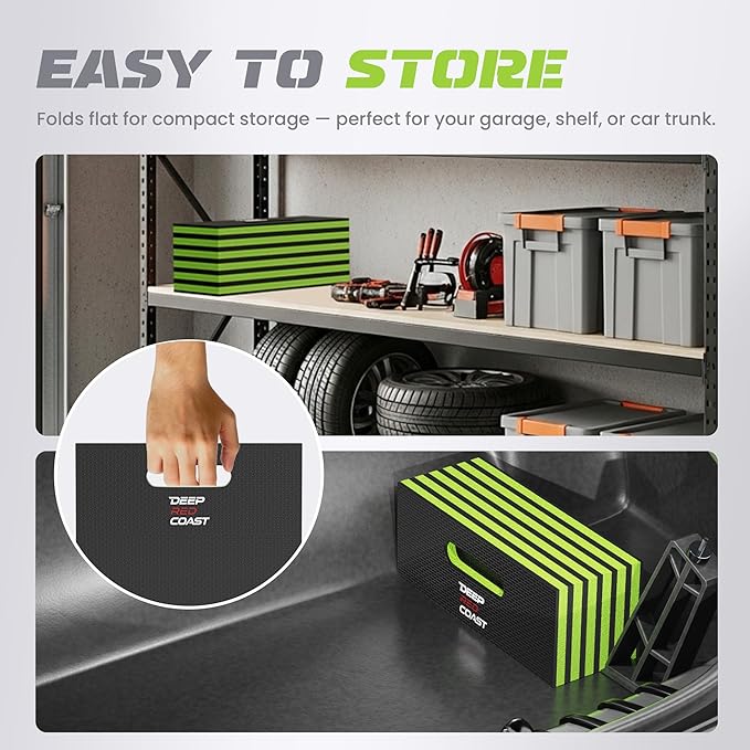 Foldable EVA Utility Mat with Handle & Strap, 47" × 15.8" High Density EVA Foam Kneeling Pad for Garage Work, Workshop Repair, Yard Tasks, Gardening