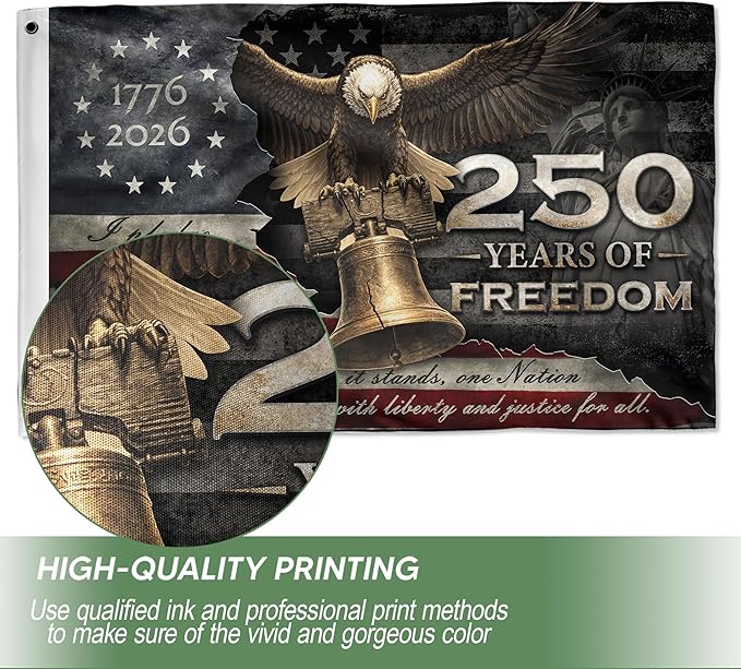 250 Anniversary Usa Flag, Commemorative House Flags, Eagles House Flags, Two-sided Design 3x5 Ft 1