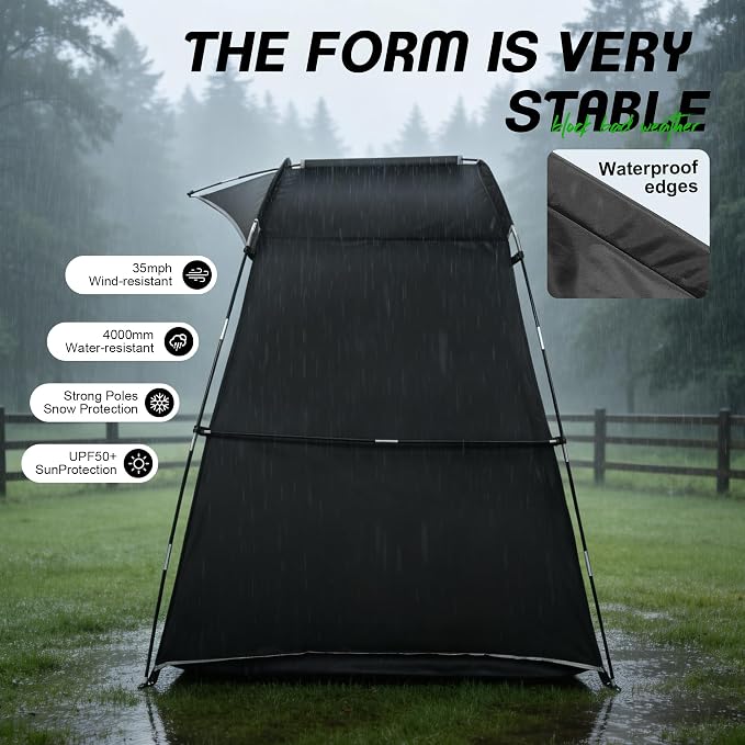 Bike Storage Tent Outdoor, Waterproof Bicycle Shed for 3-4 Bikes, PU4000 210D Oxford, Fiberglass Frame, Rain-Blocking Awning Design, Outdoor Storage for Bikes, Lawn Mower, Garden Tools Black
