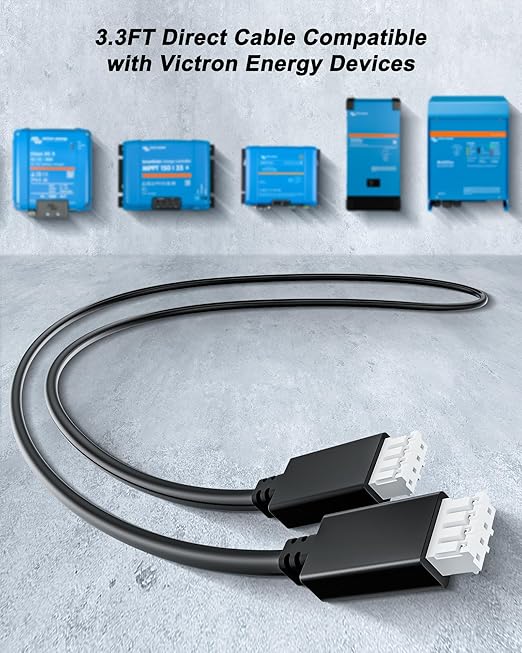 Cable Replacement for Victron Energy VE.Direct Cable, 1.8FT Length Cord Compatible with VE.Direct Port for VE GX Device and Smart Charger, SmartSolar Charge Controller, DC/DC Battery Charger.