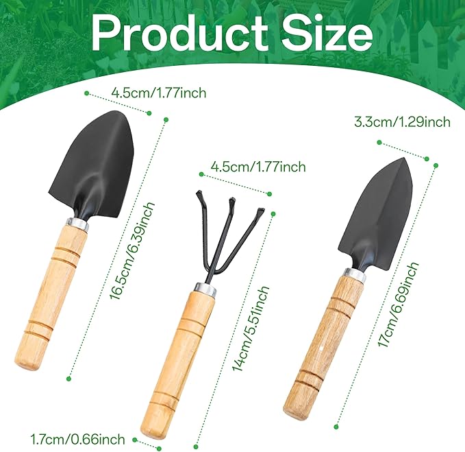 5-Piece Gardening Tool Set with Repotting Mat, Mini Garden Tools for Indoor Plants, Waterproof Potting Mat, Garden Gifts for Women & Men, Succulent Tools Set