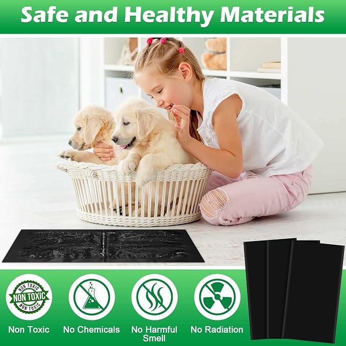 24 Pack Super Sticky Rat Traps, Sticky Mouse Traps, Sticky Snake Traps, Mice Mouse Rat Glue Traps, Sticky Glue Traps for Mice Rats Snakes Roaches Indoor Home Outdoor Kitchen, Easy to Set (26" x 11")
