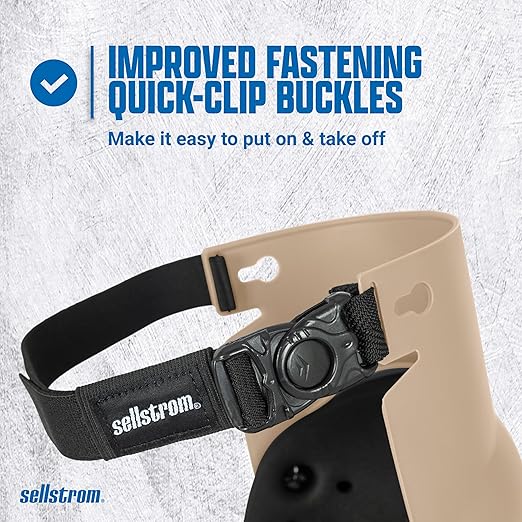 Sellstrom Ultra Flex KneePro Professional Knee Pads for Men & Women with Thick Foam Cushioning & Heavy Duty Hard Outer Shell - Adjustable Straps with Speed-Clips & Ergonomic Metal Hinges - for Construction Work, Gardening, Roofing, Flooring