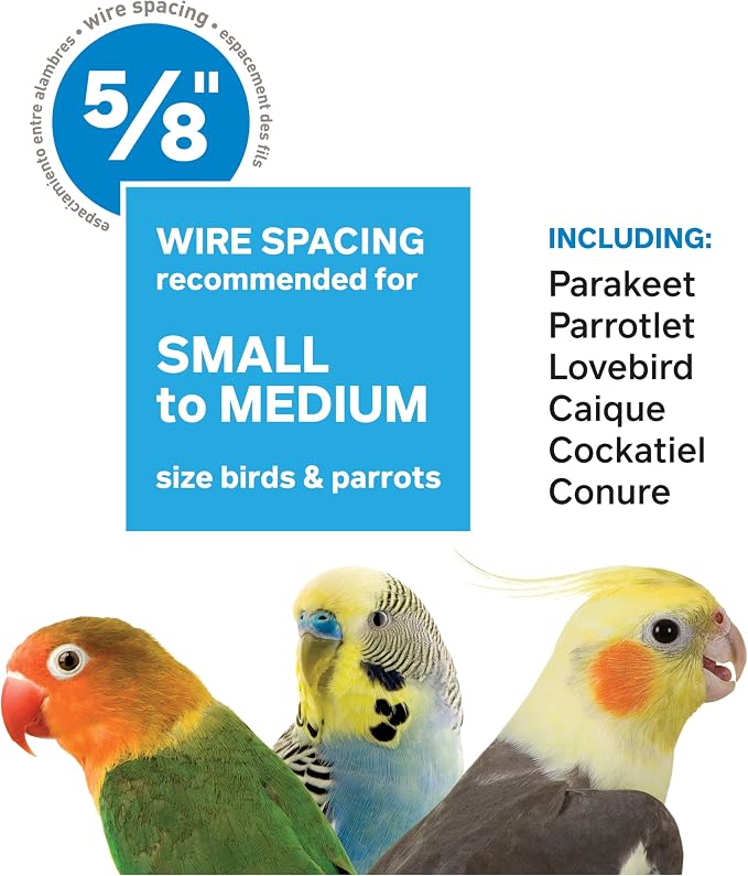 Prevue Pet Products Sonata Bird Home Round Metal Birdcage