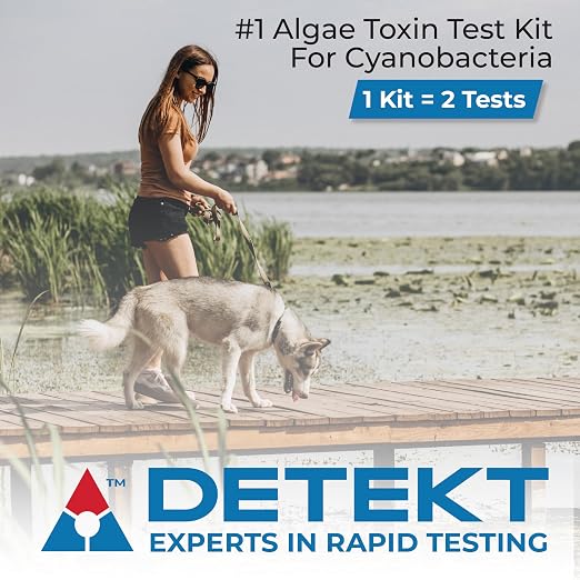 #1 Blue-Green Algae Toxin Test Kit for Ponds, Lakes & Water Safety By Detekt – Used by Professionals – 10-On-Site Minute Results – No Lab Required – Made in USA (2)