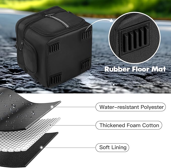 Carrying Case Compatible with ECOFLOW RIVER 3 Plus/RIVER 3, Portable Power Station Bag with Shoulder Strap, Protective Cover with Multiple Pockets & Quick Access for Generator Accessories