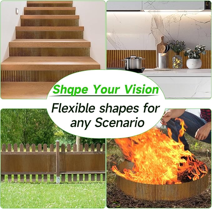 Corrugated Garden Edging,6"×40Ft Pre-Rusted Landscape Edging & Lawn Edging Border,Metal Garden Border for Flower Beds,Garden,Lawn,Raised Beds & Tree Surrounds