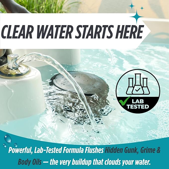 Oh Yuk Healthy Hot Tub Cleaner, The Most Effective Hot Tub Cleaner for Indoor and Outdoor Hot Tubs and Spas - 1 Gallon