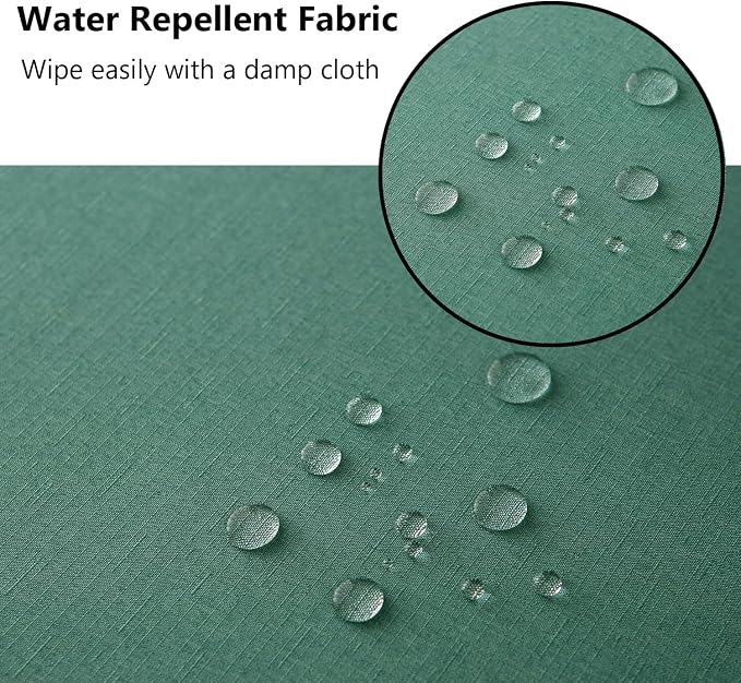 Patio Seat Cushion Covers,Washable Slip Covers Replacement,Waterproof Outdoor Furniture Chair Cushion Pillow Seat Cover for Couch,Garden,Sofa,Green,24"×24"×4"(4 Covers Only)
