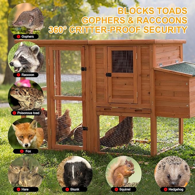 8in x 25Ft Hardware Cloth Hot-Dip Galvanized Welded Chicken Wire Fencing - Heavy Duty 23 Gauge Wire Mesh for Garden, Chicken Coop, Rabbit Cage, Rodent & Predator Protection