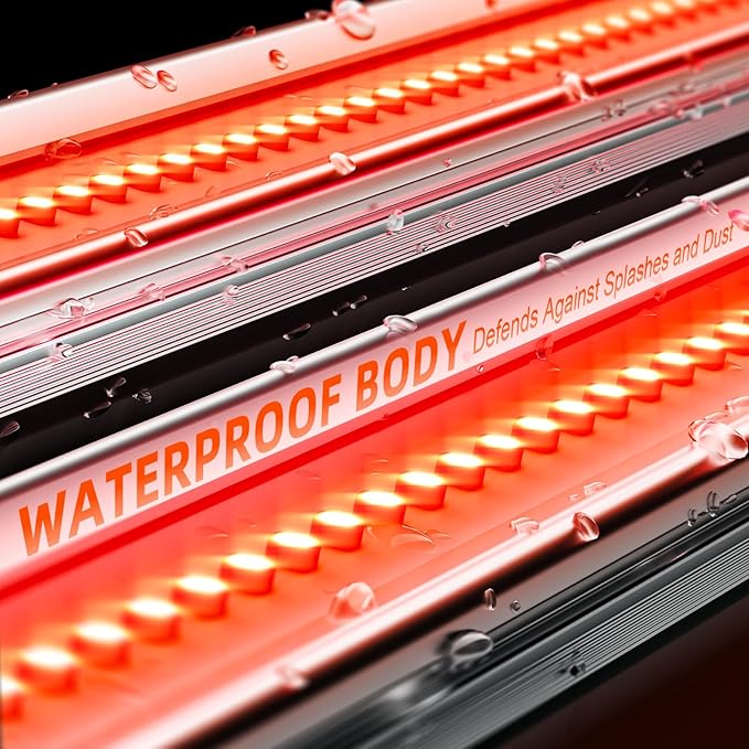 Spider Farmer SUPP-R60 660nm Deep Red Supplemental Light Bars 35.4" Long, Red Supplemental Light for Indoor Plants, Commercial Vertical Farming, Grow Tents