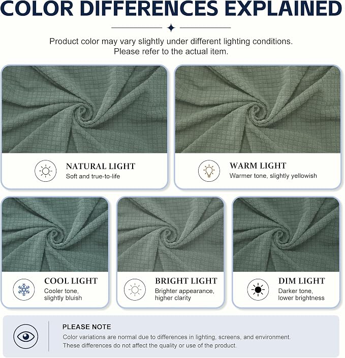 8Pcs Patio Cushion Covers,Outdoor Cushions Covers,Stretch Cushion Covers Replacement, Washable and Reusable Furniture Protectors(Cyan)
