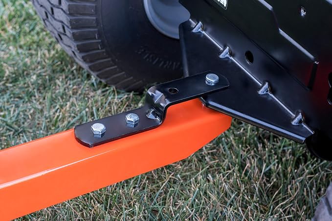 Agri-Fab 45-0553, 1,000-Pound Capacity Poly Swiveling Tow Behind Dump Cart, 18 Cubic Feet Capacity, 80 Degree swiveling, 52 Degree Dumping, 16-Inch x 6.5-Inch Pneumatic Turf Tread Tires