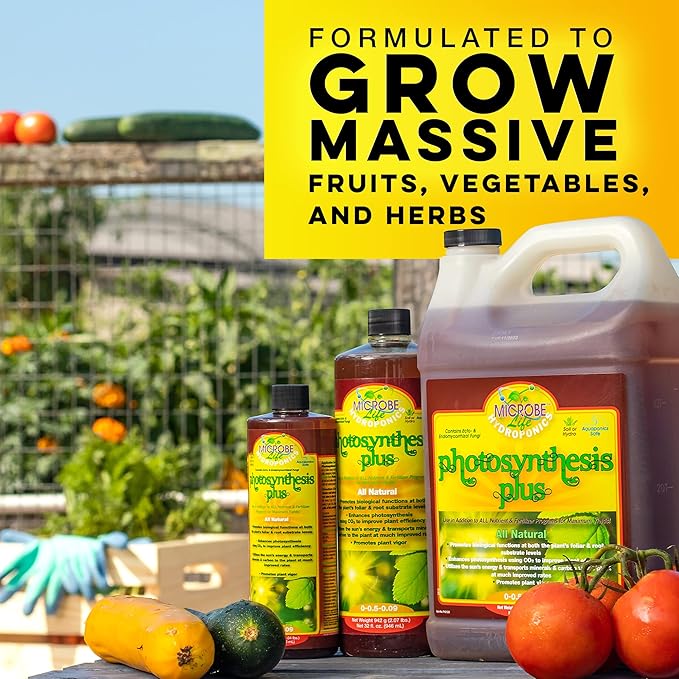 Microbe Life Hydroponics Premium Photosynthesis Plus to Grow Fruits, Vegetables, and Herbs, The Best Professional Big Bud Grow, Use with Any Feeding Systems Including Hydroponics or Soil, 5 Gallons