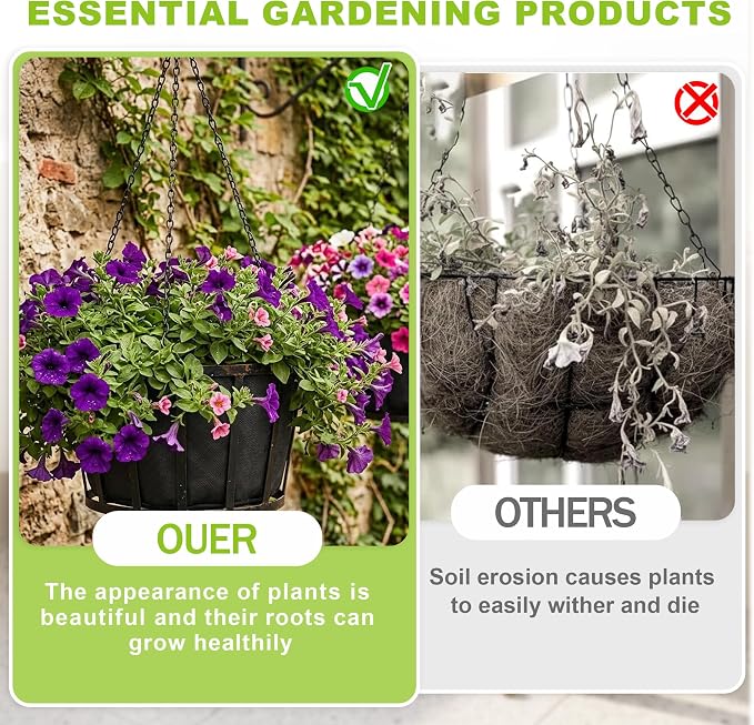 3PCS 64" X 114" Raised Garden Bed Liner, Planter Box Liner with Glove, Non Woven Fabric Flower Bed Liner for Large Veg Trough, Keeps Soil Contained and Water Drained for Outdoor Planter