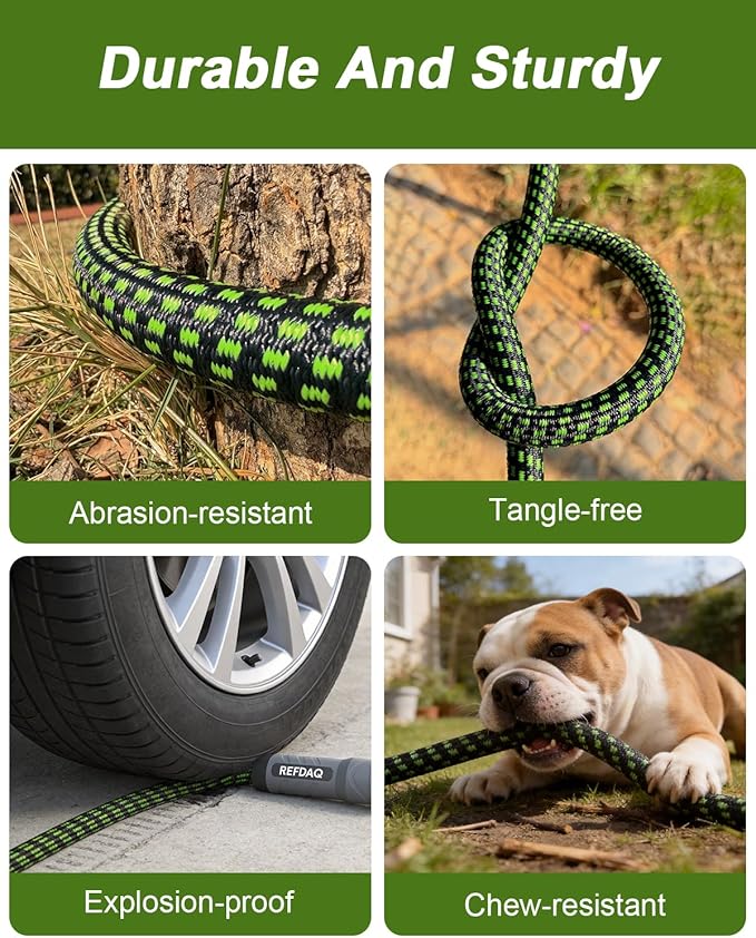 Garden Hose, Flexible Ultra Lightweight Durable, Kink-Free Water Hose with 10 Function Sprayer - Non-Shrinking, Easy to Store, All-Weather, High-Pressure (25FT)