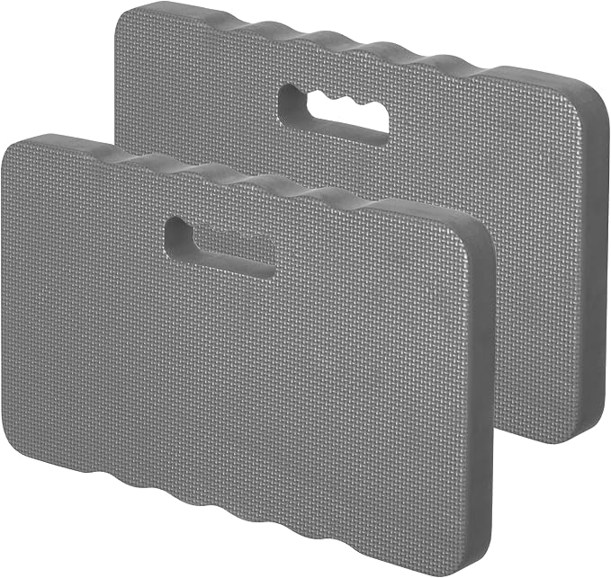 Extra Thick Foam Kneeling Pad for Gardening and Exercise Soft Comfortable Knee Cushion Mat for Floor Work Yard Tasks and Home, Set of 2 Large Grey