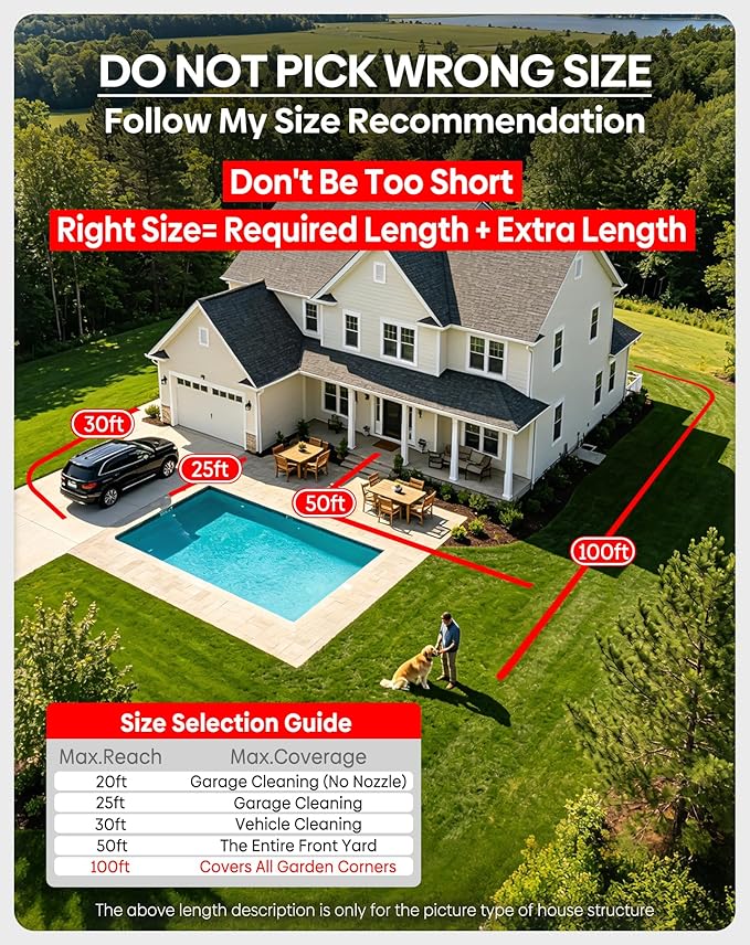 Non-Expandable Metal Garden Hose 50 Feet with Sprayer Nozzle, Flexible, No Kinking, Lightweight & Heavy Duty Water Pipe, Stainless Steel Outdoor Water Hose for Yard 50 ft, Male to Female Connector