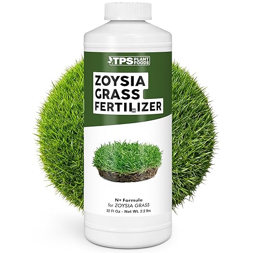 Zoysia Grass Fertilizer – Liquid Lawn Food for Dense Turf, Rich Green Color & Strong Root Development, 32 oz
