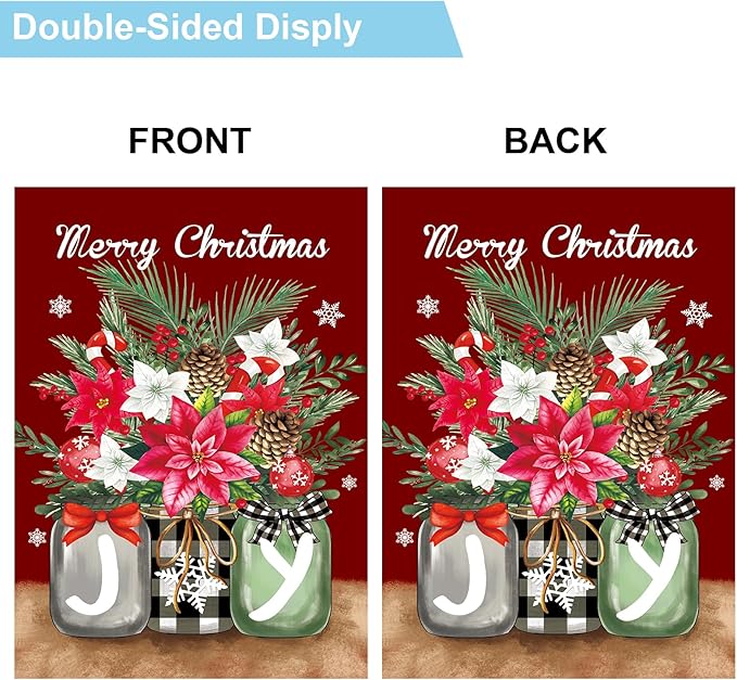 Seasonal Garden Flags Set of 12 Double Sided 12 x 18 Inch Glass Bottles Theme Yard Flags, Small Flags for Outside, Spring Easter 4th of July Outdoor Flags, Holiday Garden Flags for All Seasons