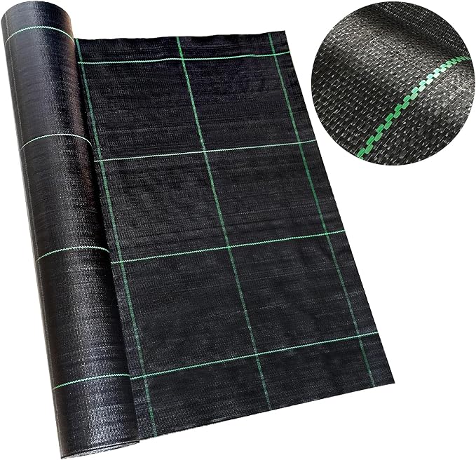 4ft x 300ft Landscape Fabric -Heavy Duty Weed Barrier Fabric for Landscaping, Weed Blocker Cloth,Geotextile Fabric for Garden, Driveway & Ground Cover, Garden Weed Mats,Grid Design