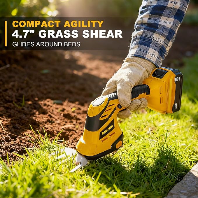 2 in 1 Cordless Hedge Trimmer & Grass Shear, Compactible for DEWALT 20V MAX Battery, 1500RPM Electric Trimmer, Idea for Yard, Garden, Lawn Care(Battery and Charger Not Included)