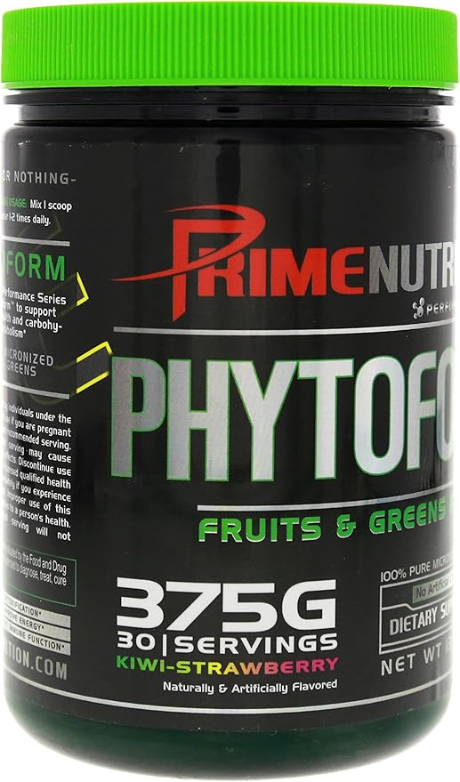 Phytoform | Fruits & Greens | Prime Nutrition | 375g | 30 Servings (Kiwi-Strawberry)