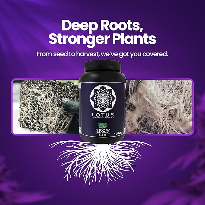 Grow Pro Series - Hydroponic Plant Nutrients and Fertilizer, Water Soluble Plant Food - Massive Roots, Made for Coco Coir, Hydro, & Soil, Enhances Flowering & Fruiting, Indoor & Outdoor Grows 128oz