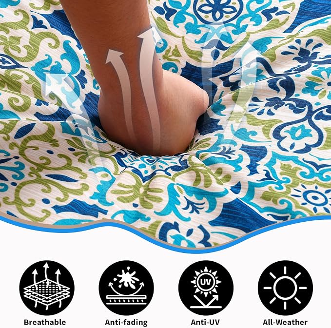 14 Piece Outdoor Patio Cushion Covers Replacement Waterproof with Zipper for 6-Seater Sectional Couch Chair Patio Furniture Conversation Sofa Seat Cushions Slipcovers Set, Only Cover